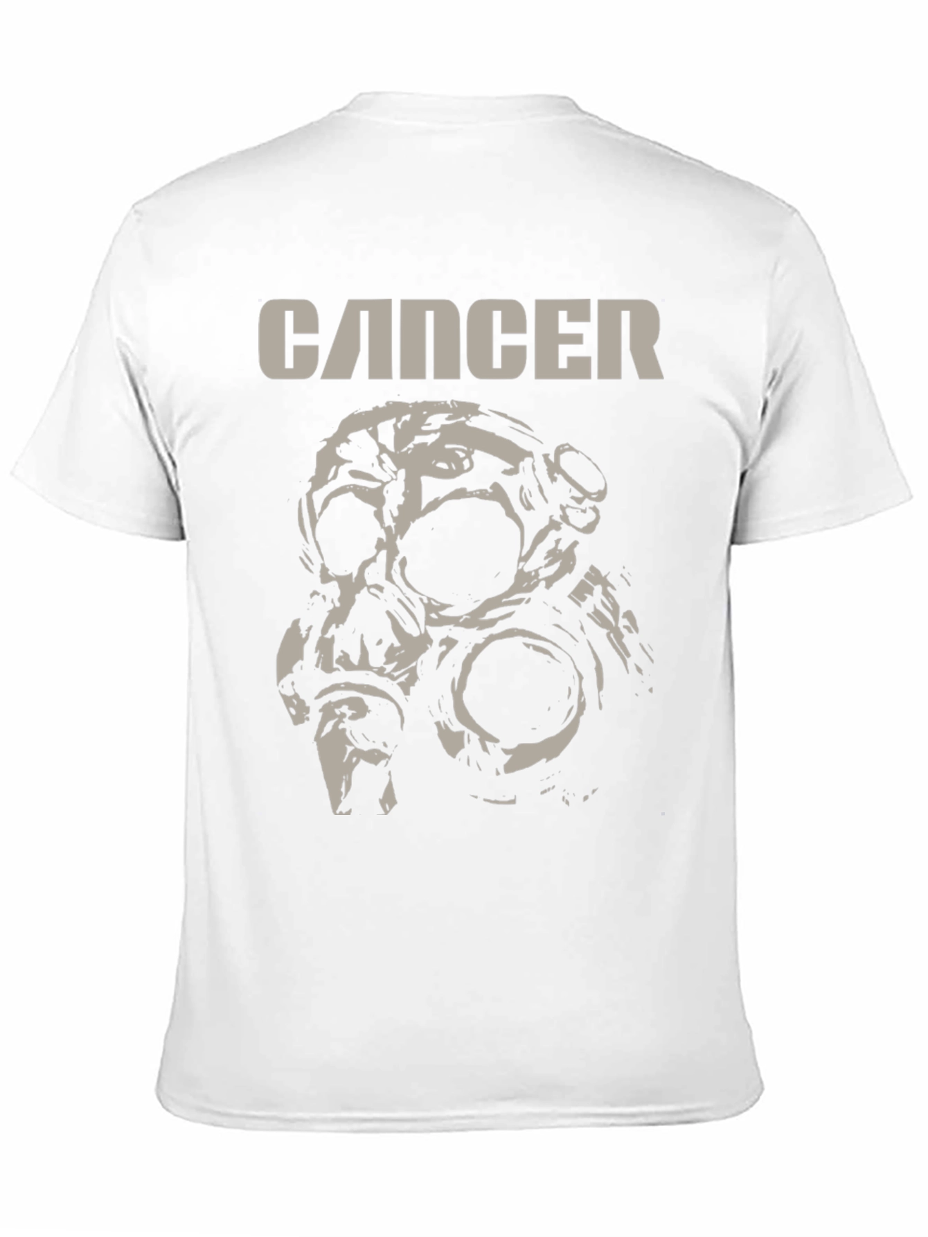 Cancer Band Tee - Skull Gas Mask T-Shirt