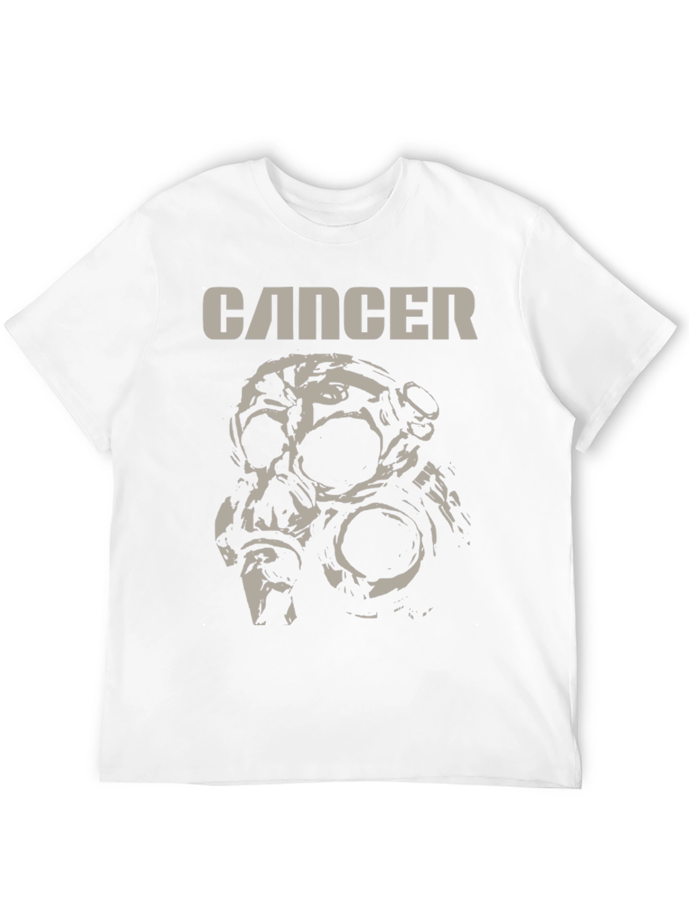 Cancer Band Tee - Skull Gas Mask T-Shirt