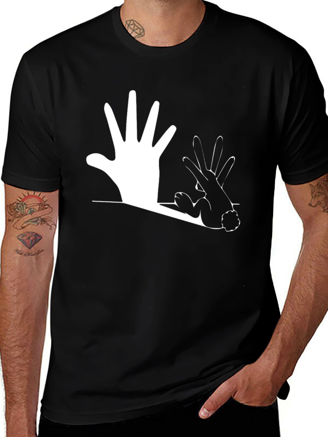 Hand Shadow Puppet T-Shirt