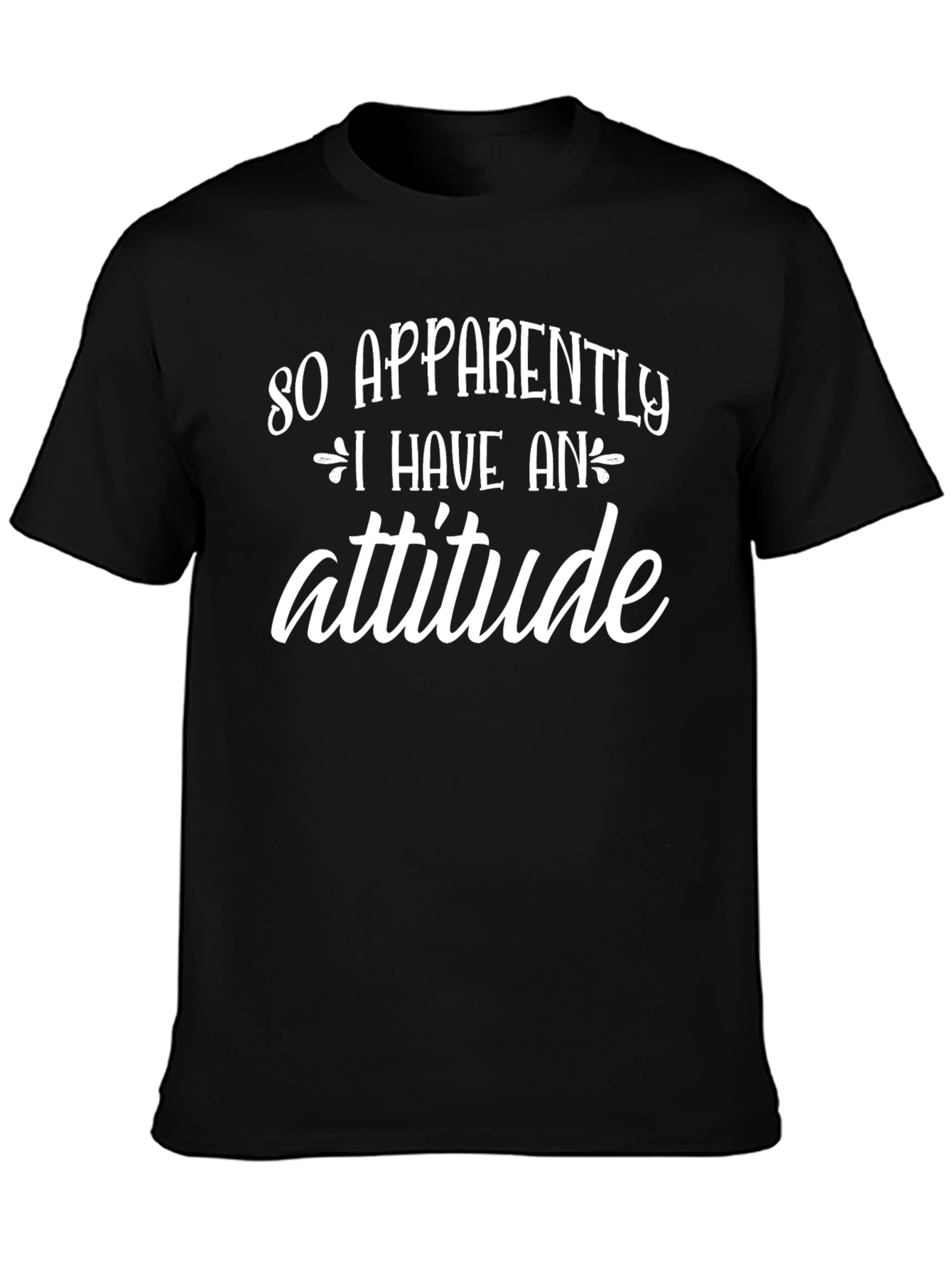 Attitude Graphic T-Shirt - Black