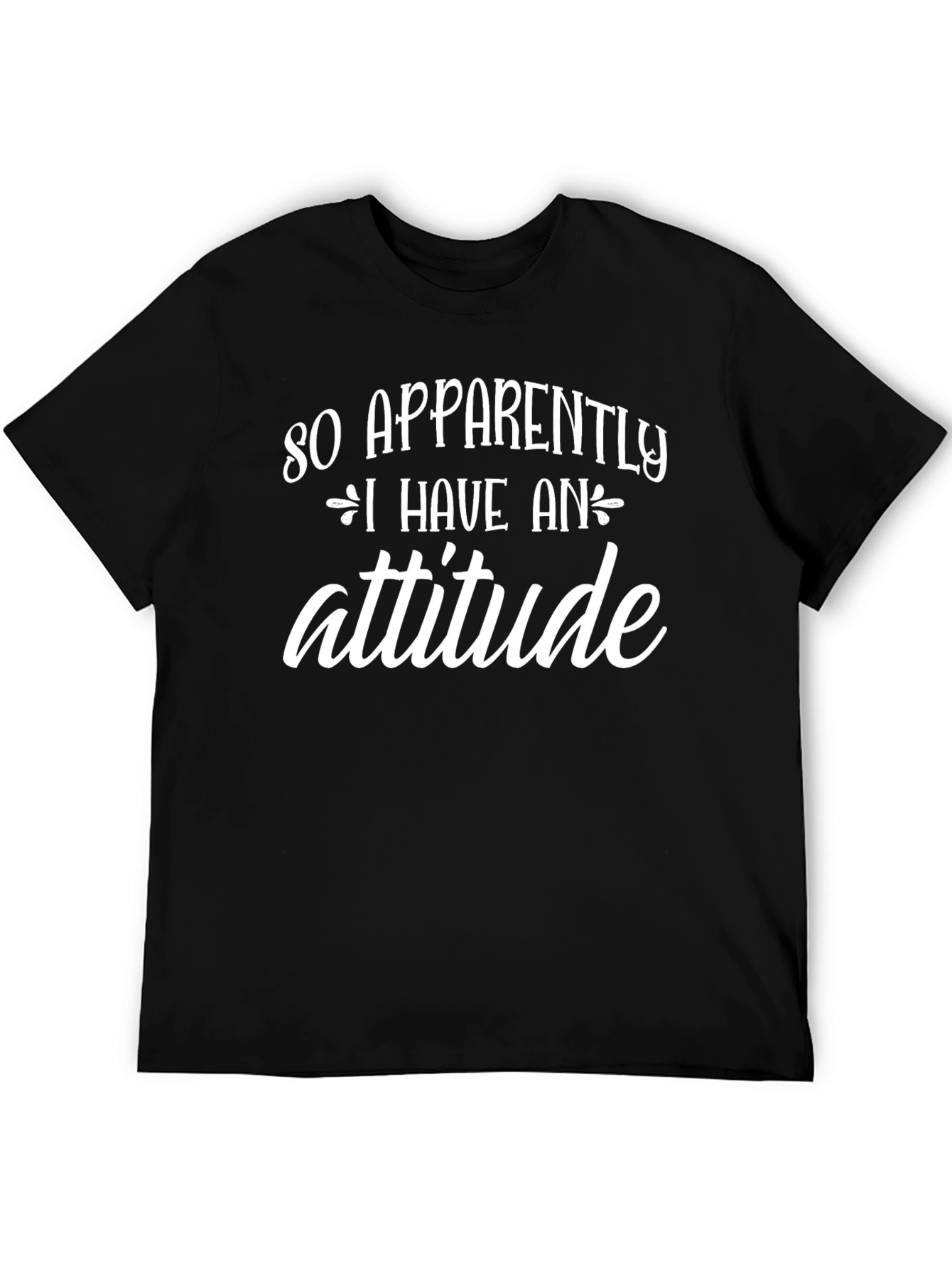 Attitude Graphic T-Shirt - Black