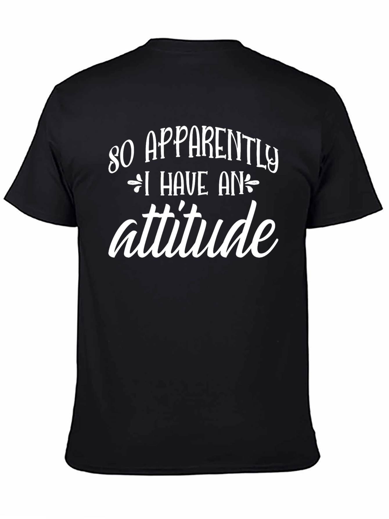 Attitude Graphic T-Shirt - Black