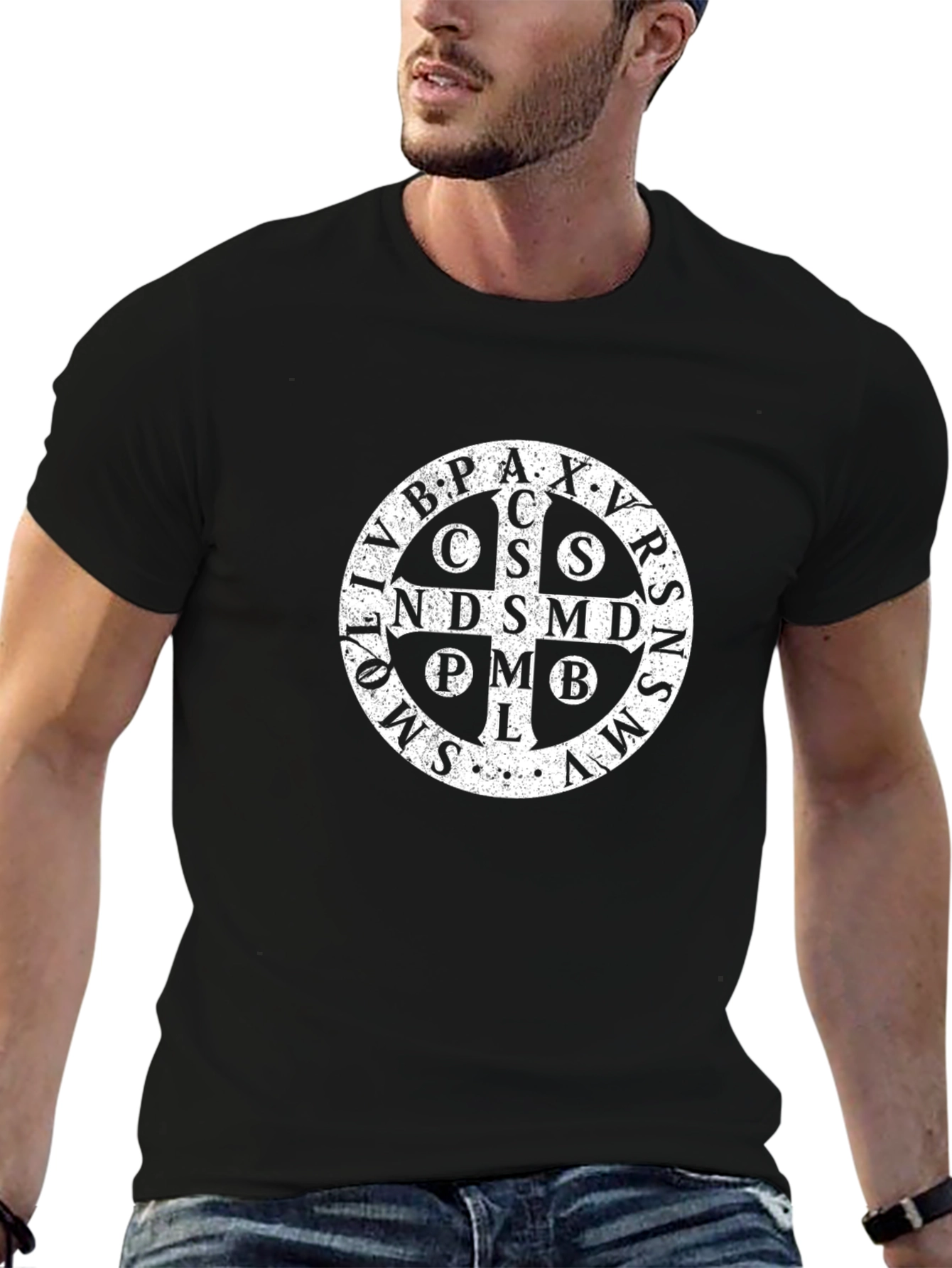 St. Benedict Medal T-Shirt - Black