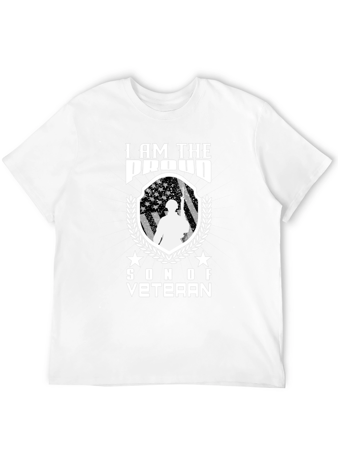 Proud Son of a Veteran Black T-Shirt