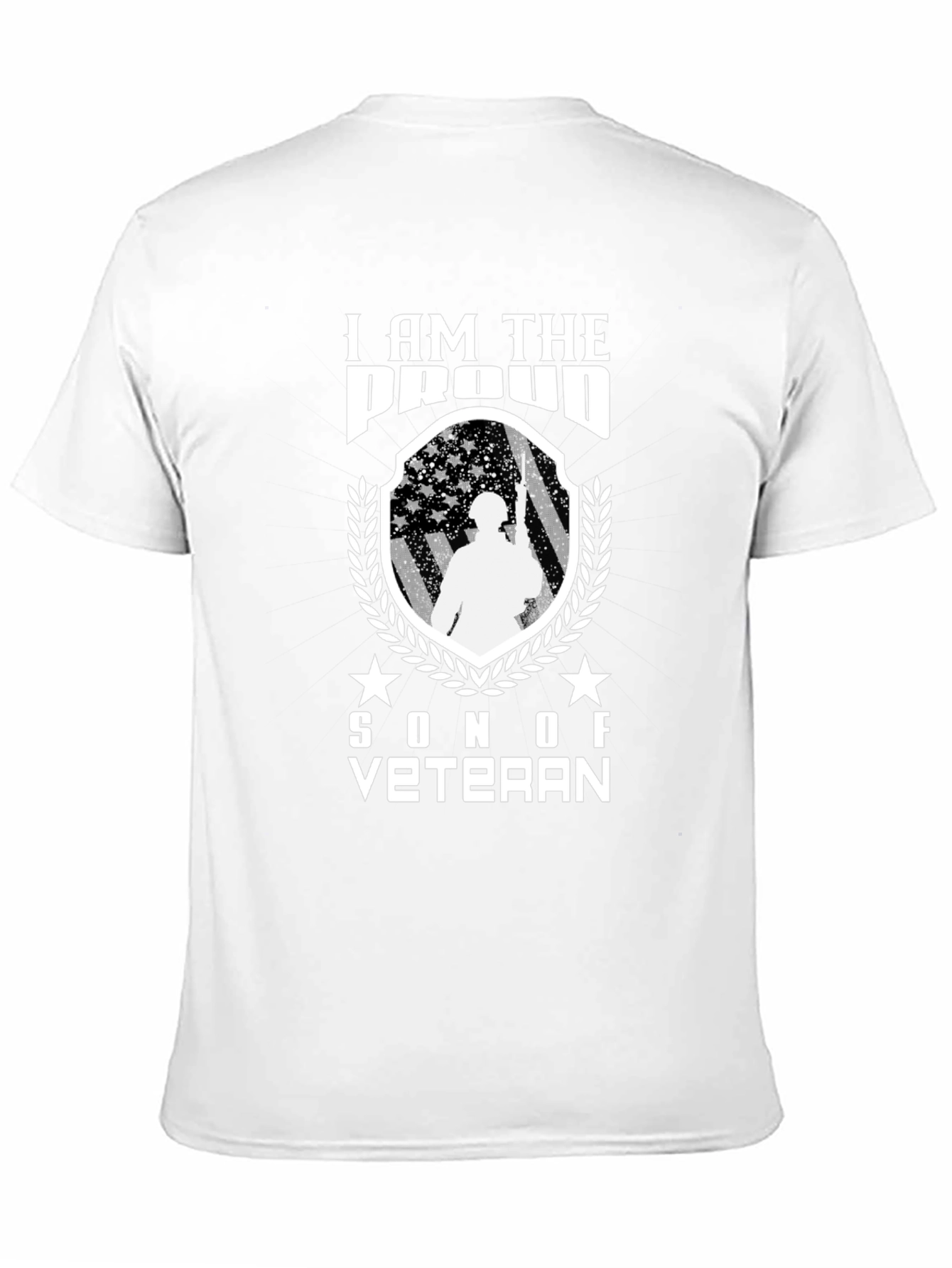Proud Son of a Veteran Black T-Shirt