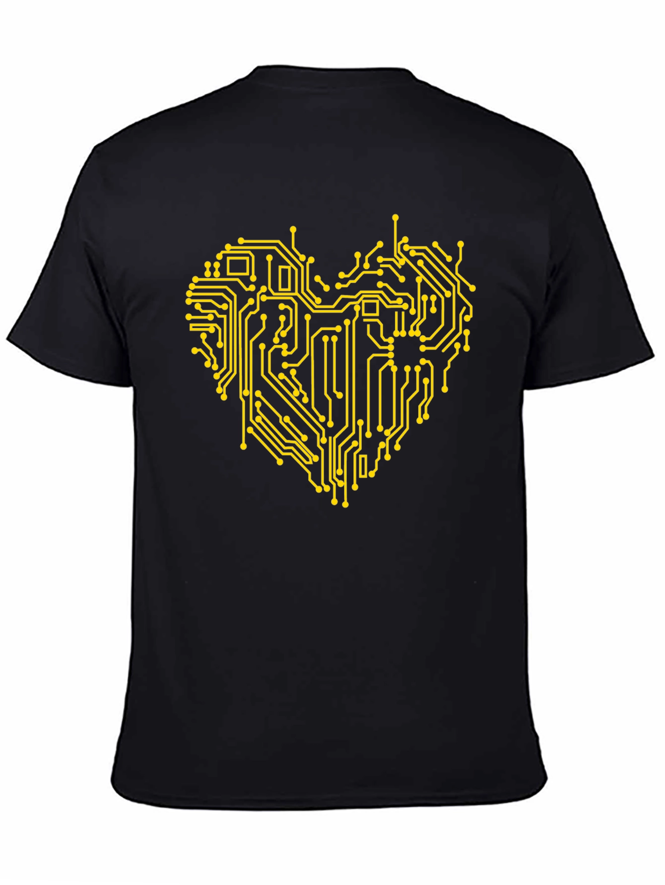 Tech Heart T-Shirt - Black Graphic Tee
