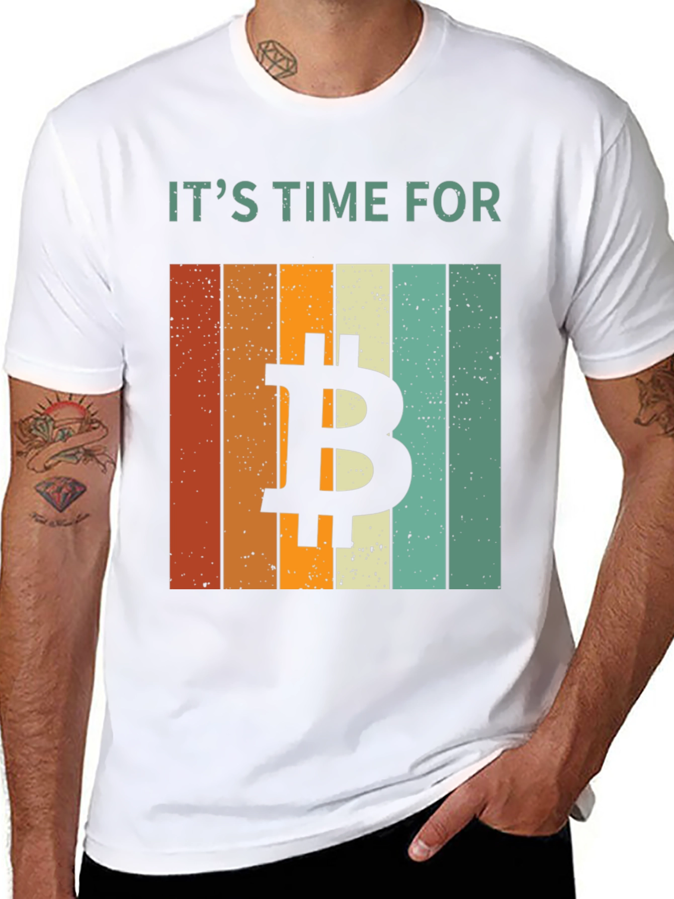 Bitcoin Time Retro T-Shirt - Crypto Tee