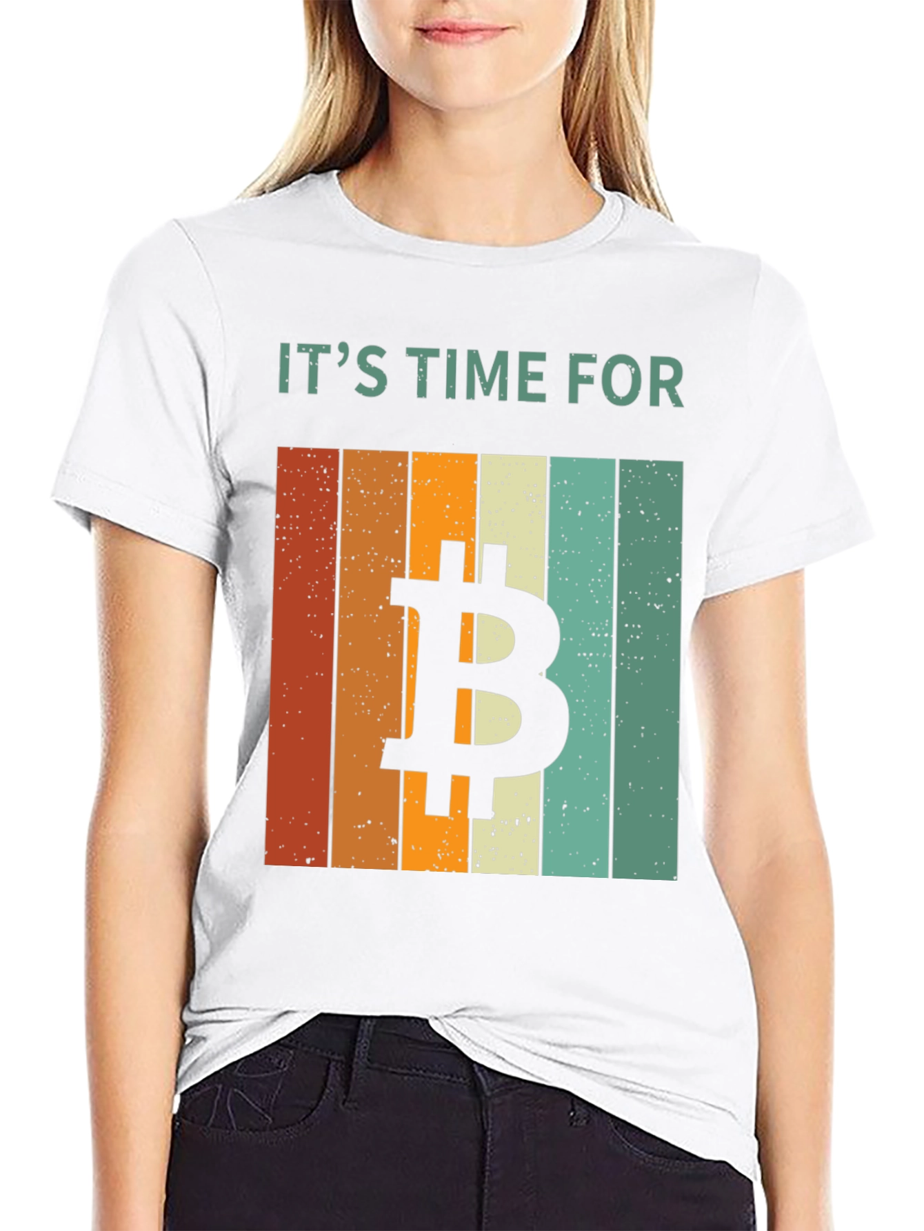 Bitcoin Time Retro T-Shirt - Crypto Tee