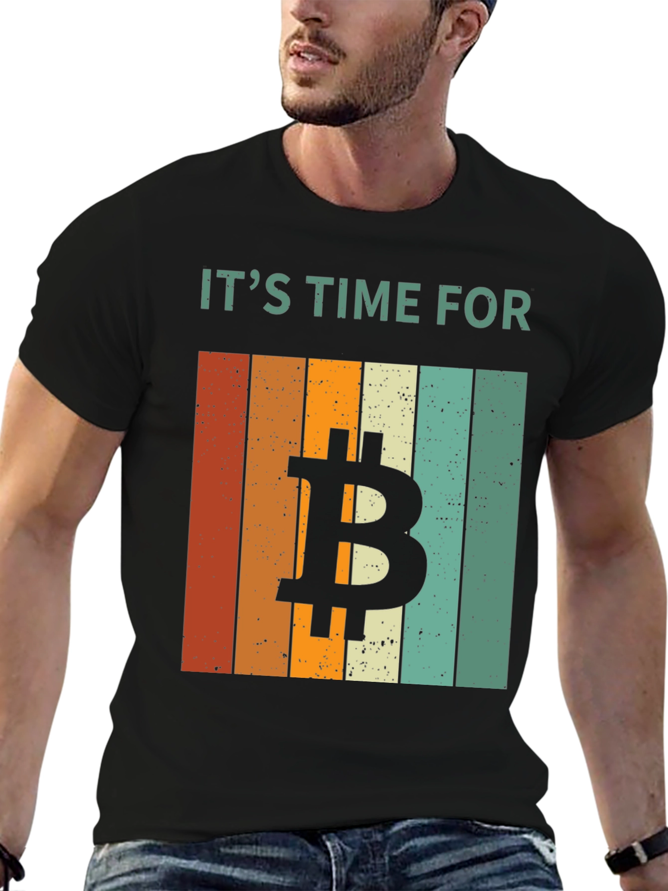 Bitcoin Time Retro T-Shirt - Crypto Tee