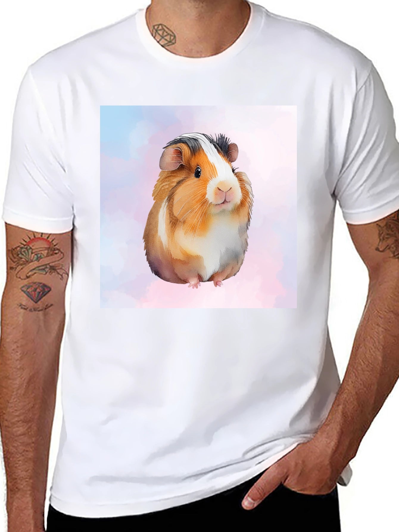 Guinea Pig Graphic Tee - Cute Pet Lovers Shirt