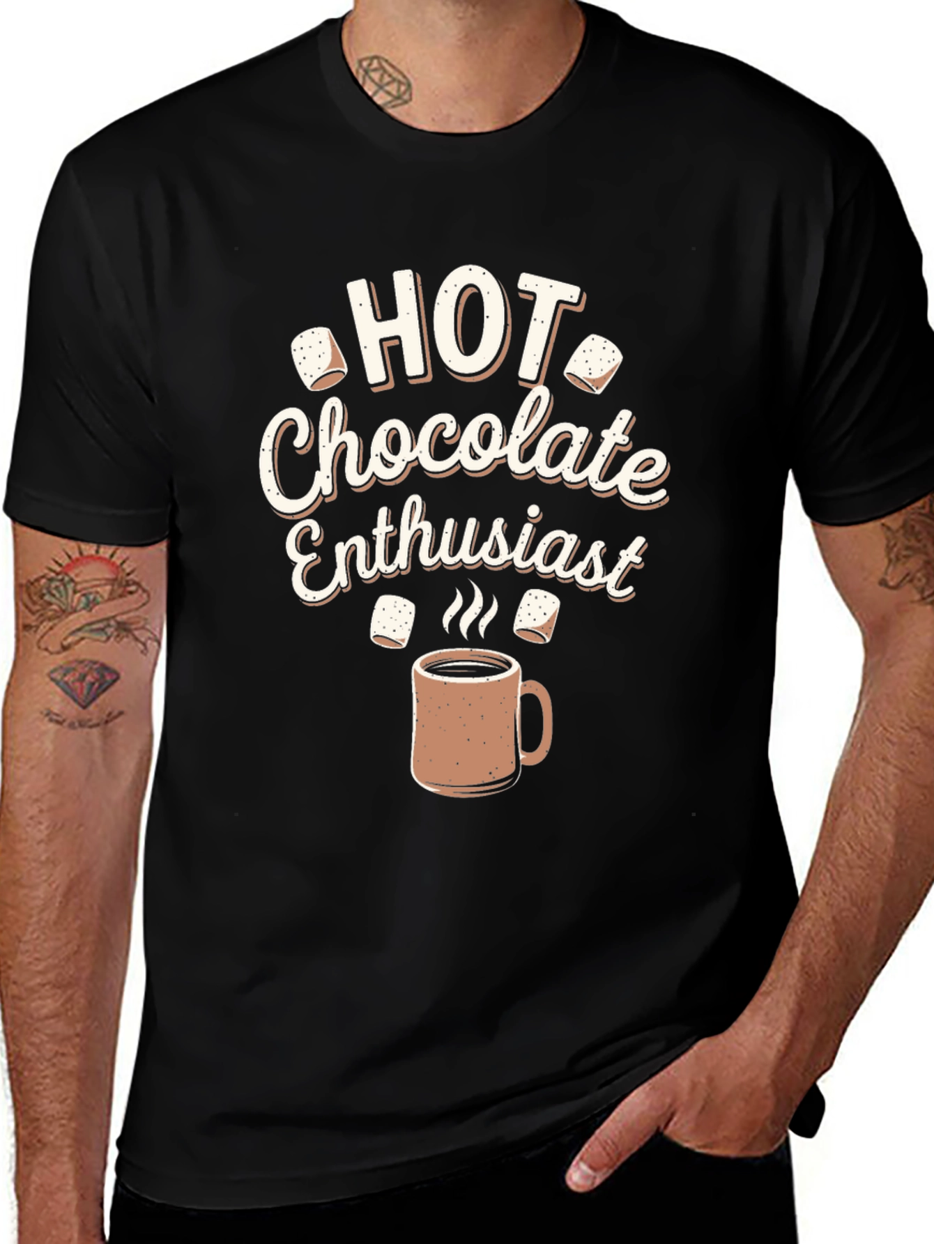 Hot Chocolate Enthusiast Graphic T-Shirt