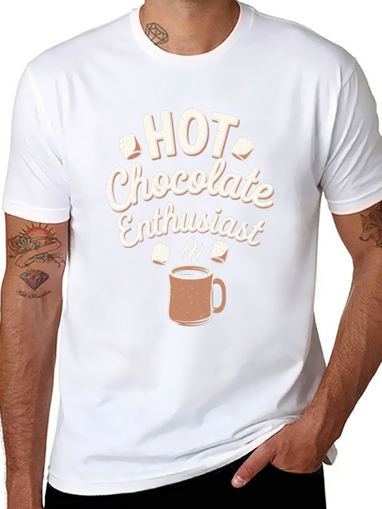 Hot Chocolate Enthusiast Graphic T-Shirt