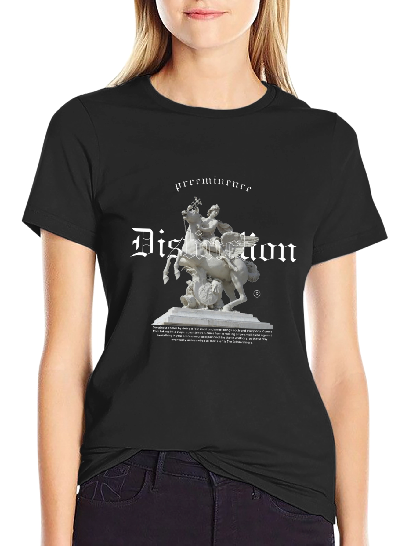 Distortion Graphic Tee - Black