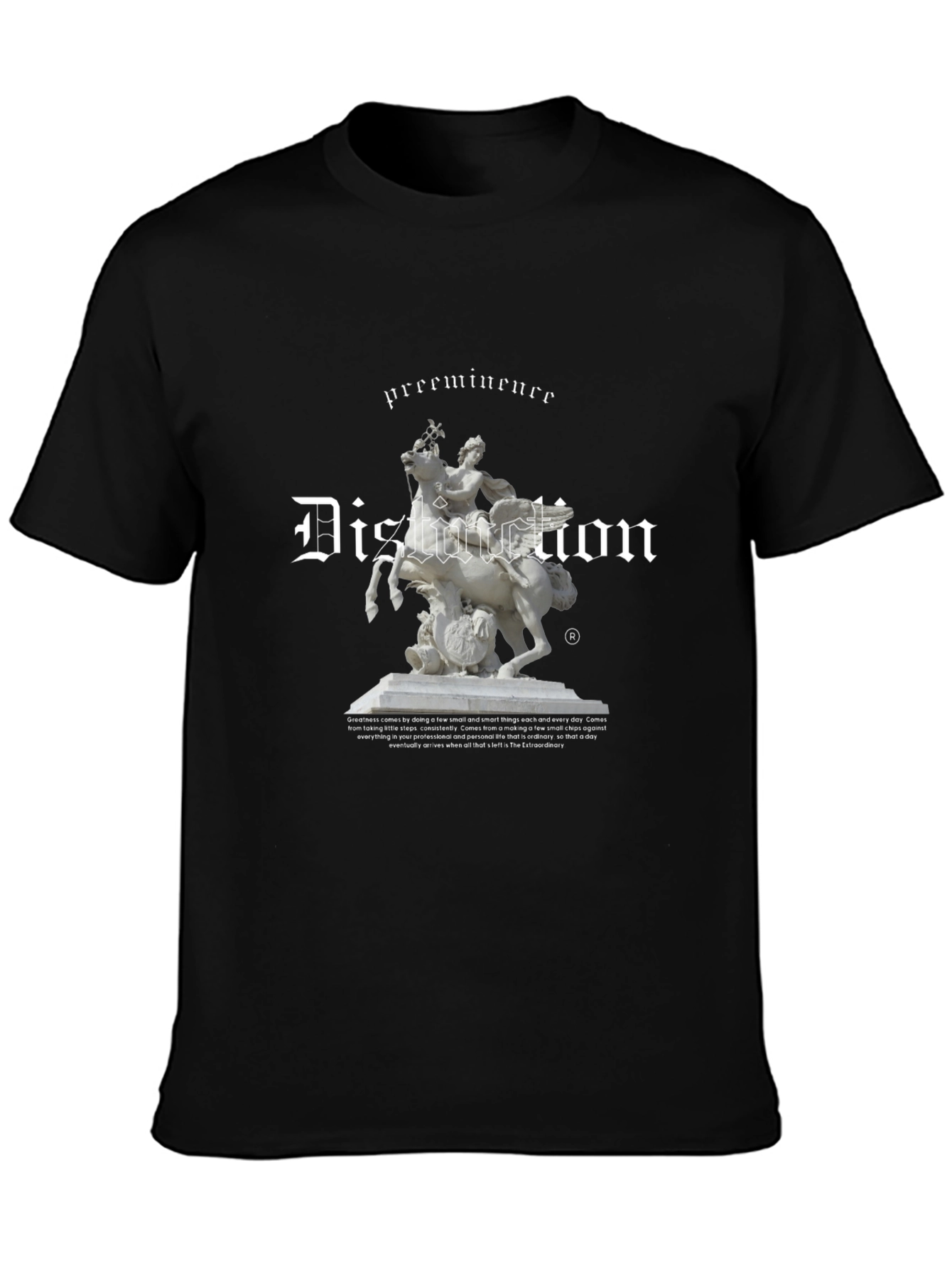 Distortion Graphic Tee - Black