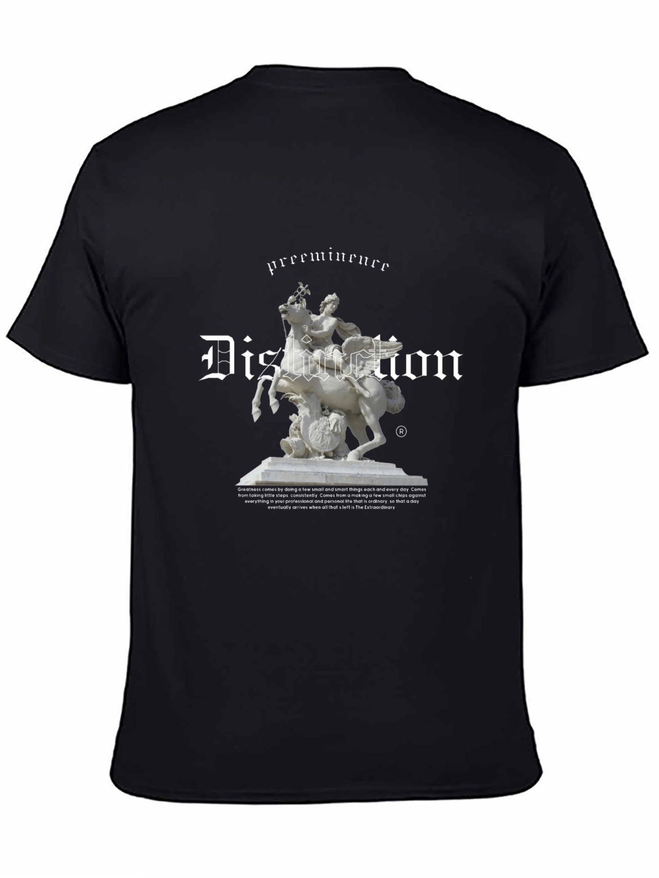 Distortion Graphic Tee - Black