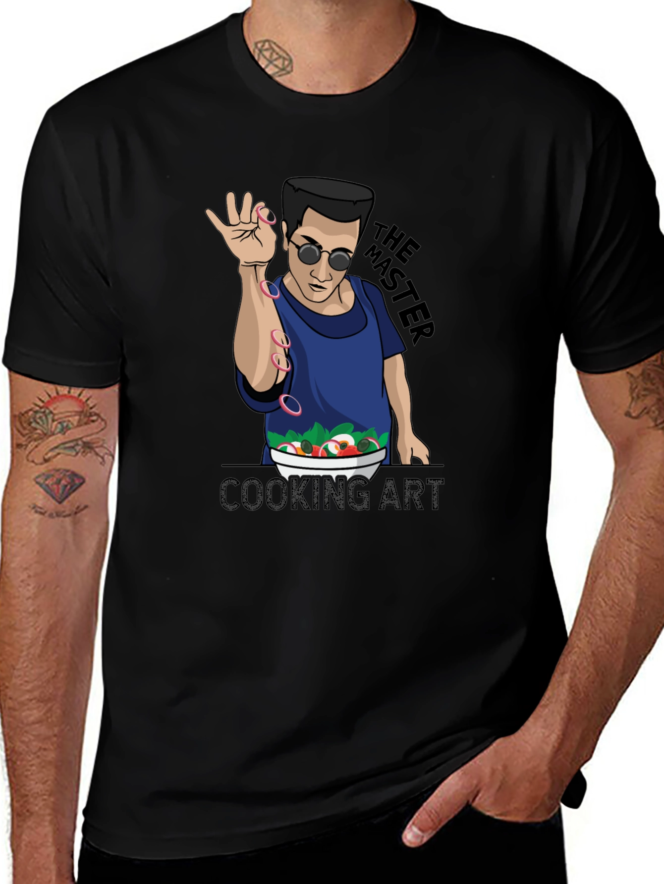 The Master Cooking Art T-Shirt - Black