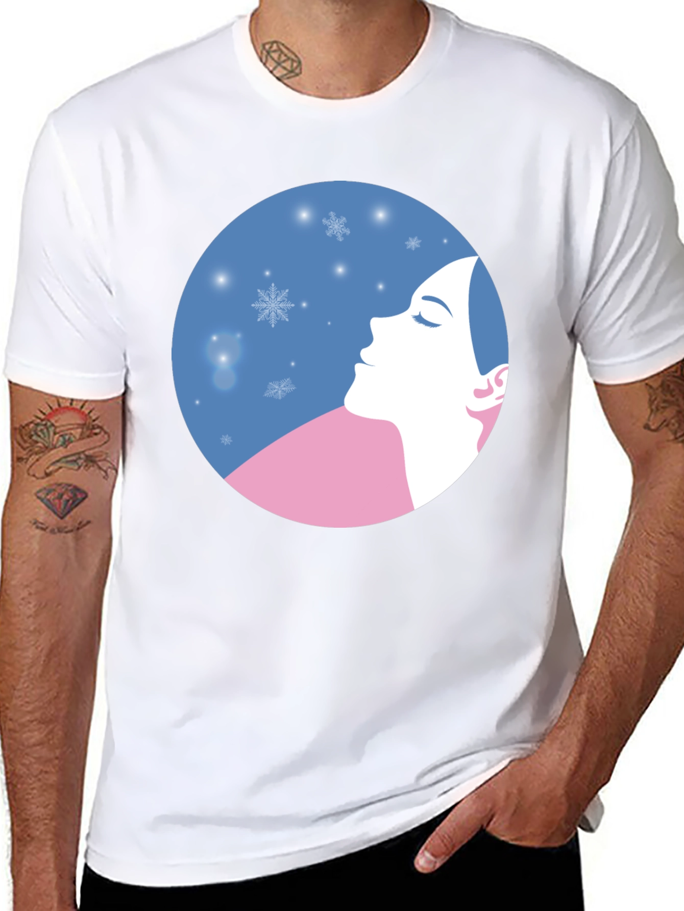 Winter Dream T-Shirt - Artistic Silhouette Design
