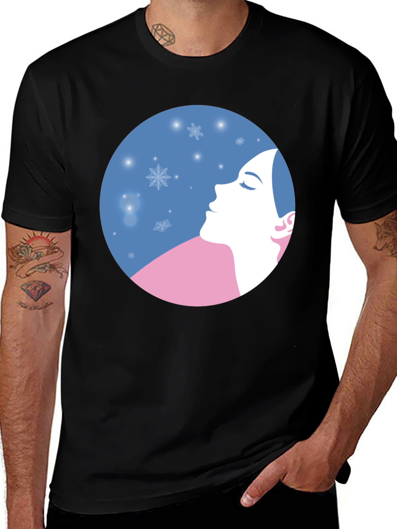 Winter Dream T-Shirt - Artistic Silhouette Design