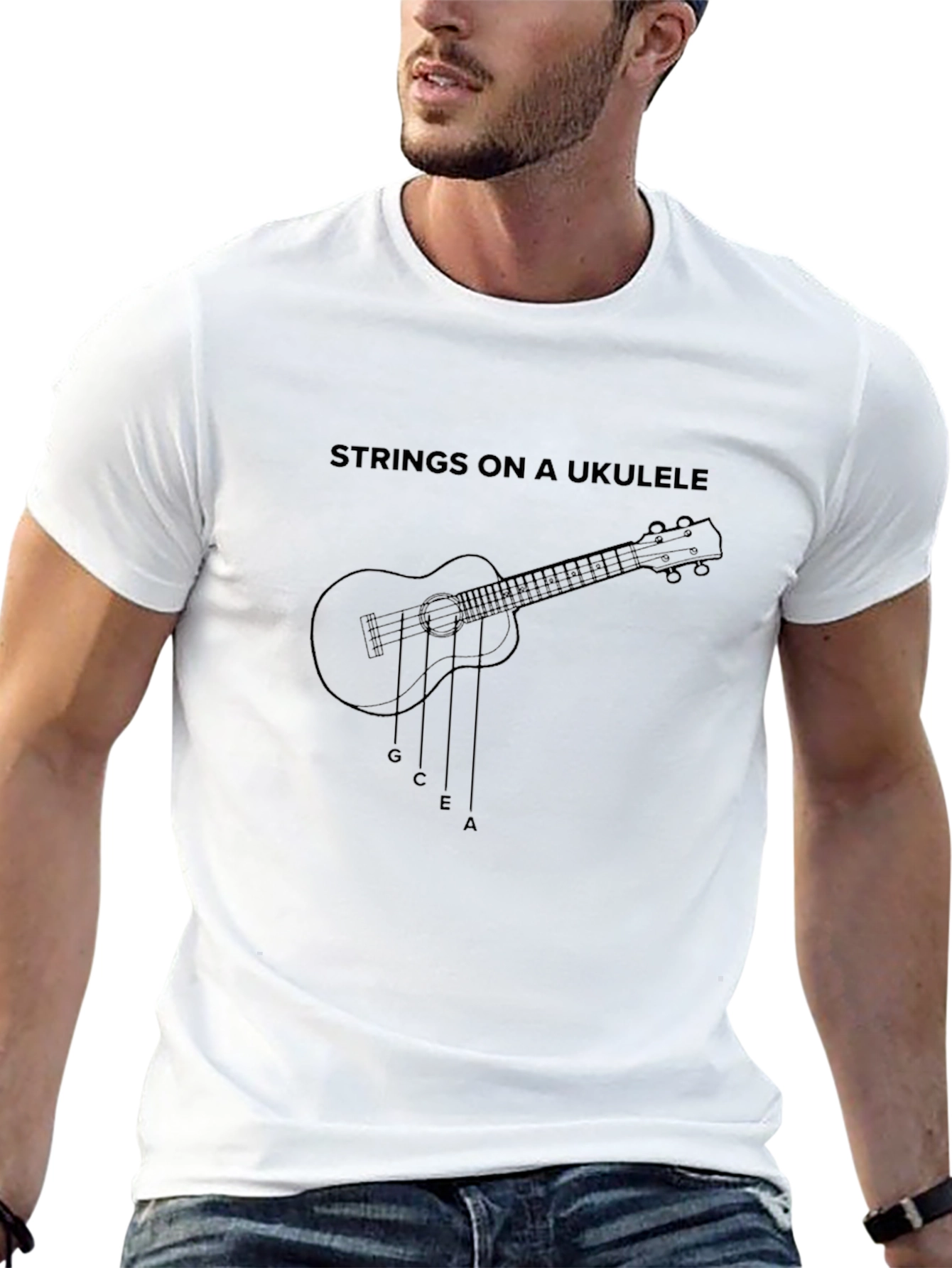 Ukulele Strings Graphic Tee