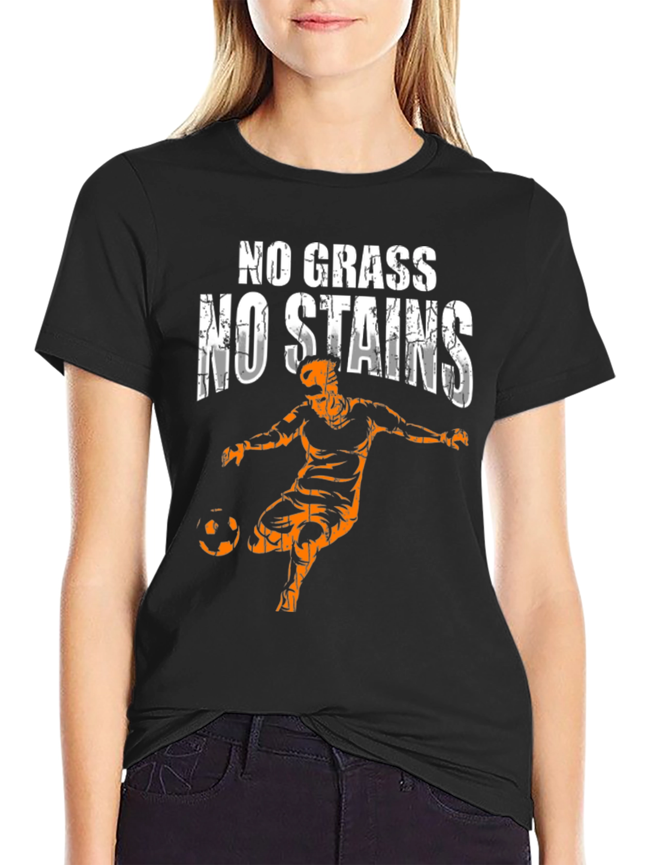 No Grass No Stains Soccer T-Shirt