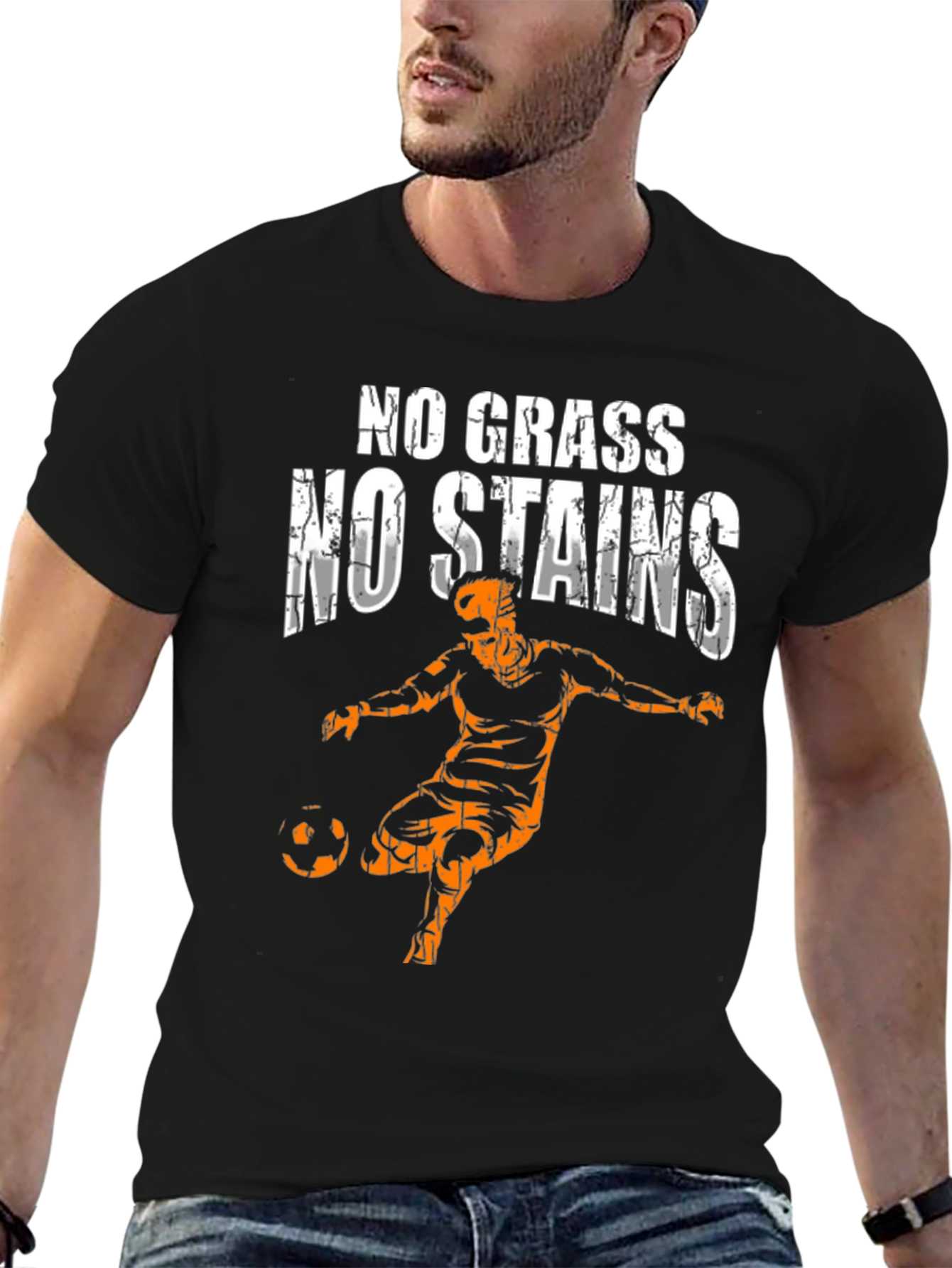 No Grass No Stains Soccer T-Shirt