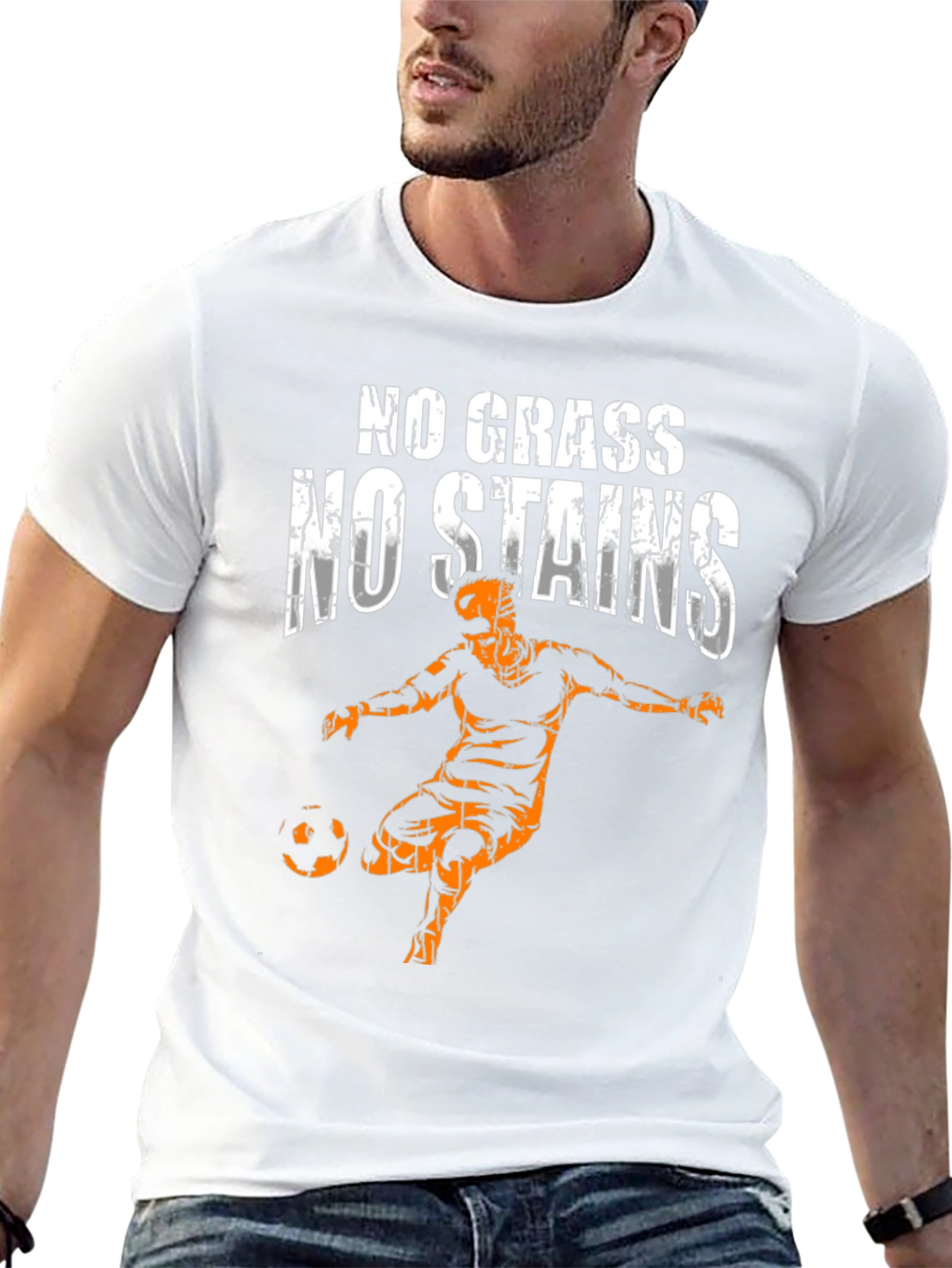 No Grass No Stains Soccer T-Shirt
