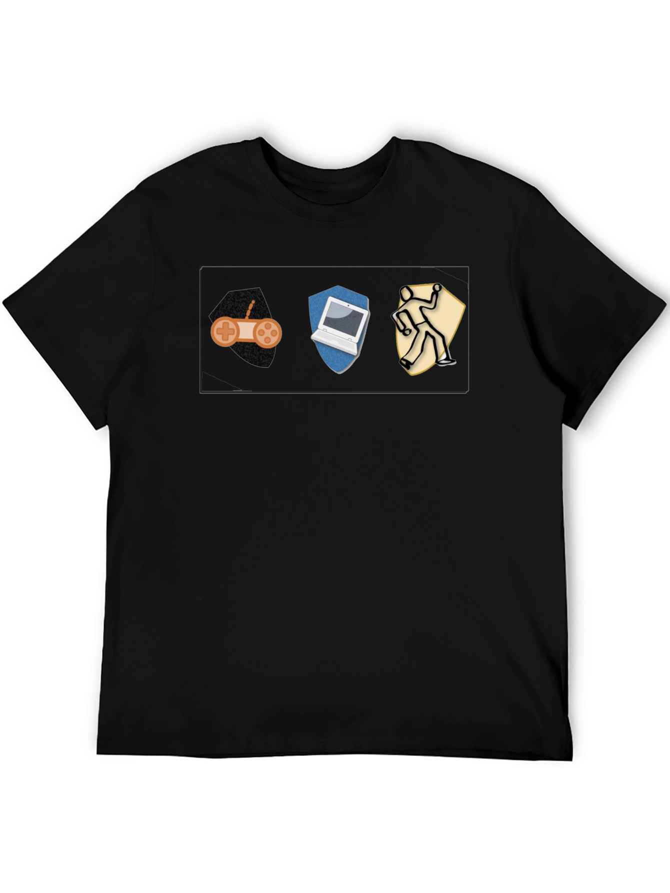 Gamer Hacker Thief T-Shirt - Black Cotton Tee