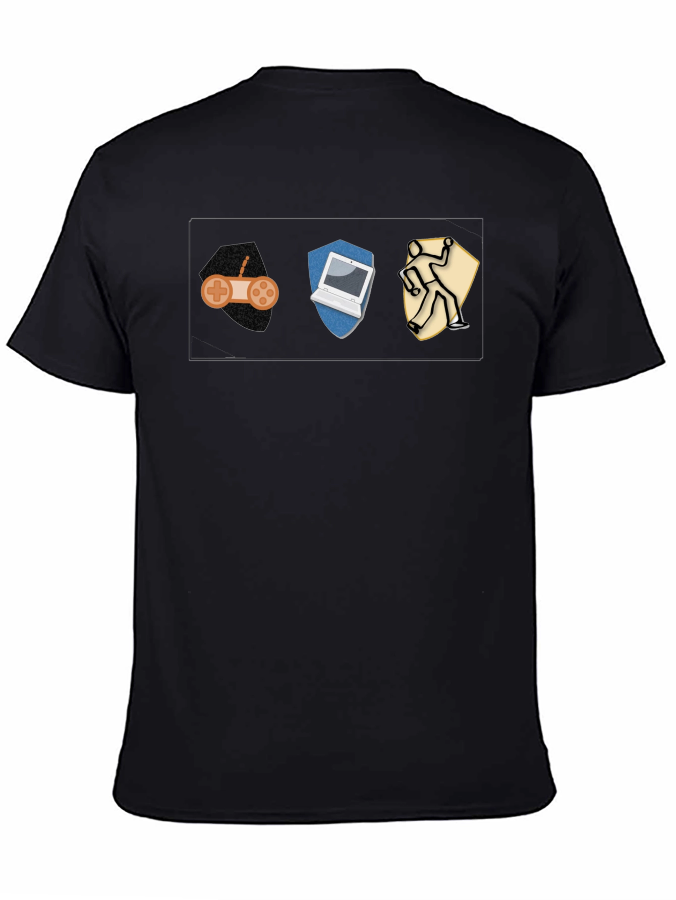 Gamer Hacker Thief T-Shirt - Black Cotton Tee