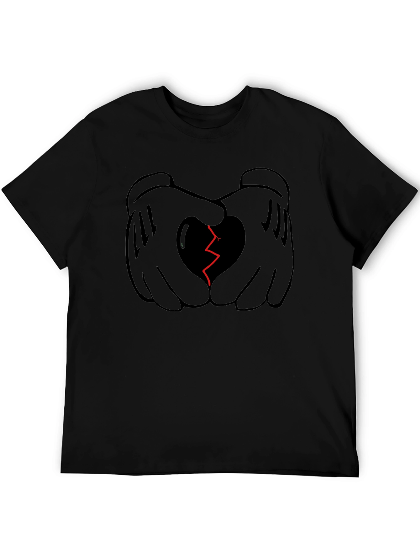 Broken Heart Cartoon Hands T-Shirt
