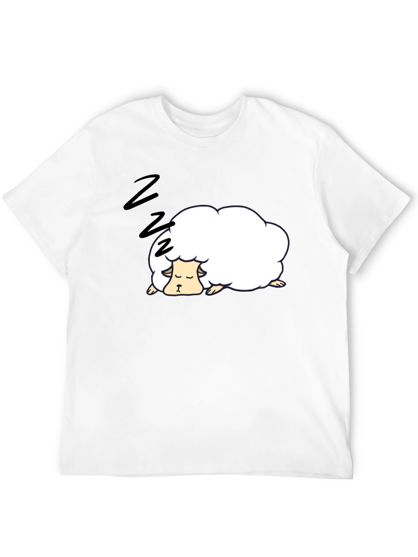 Sleepy Sheep Black T-Shirt