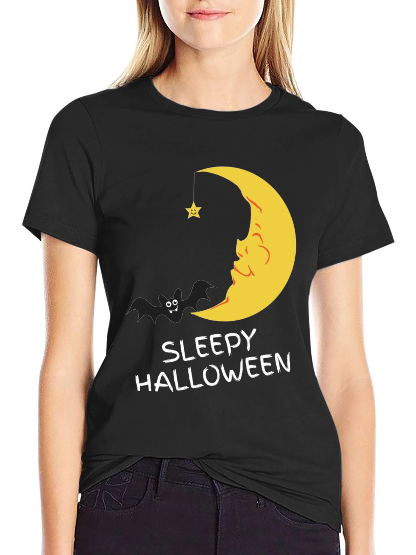 Sleepy Halloween Graphic T-Shirt