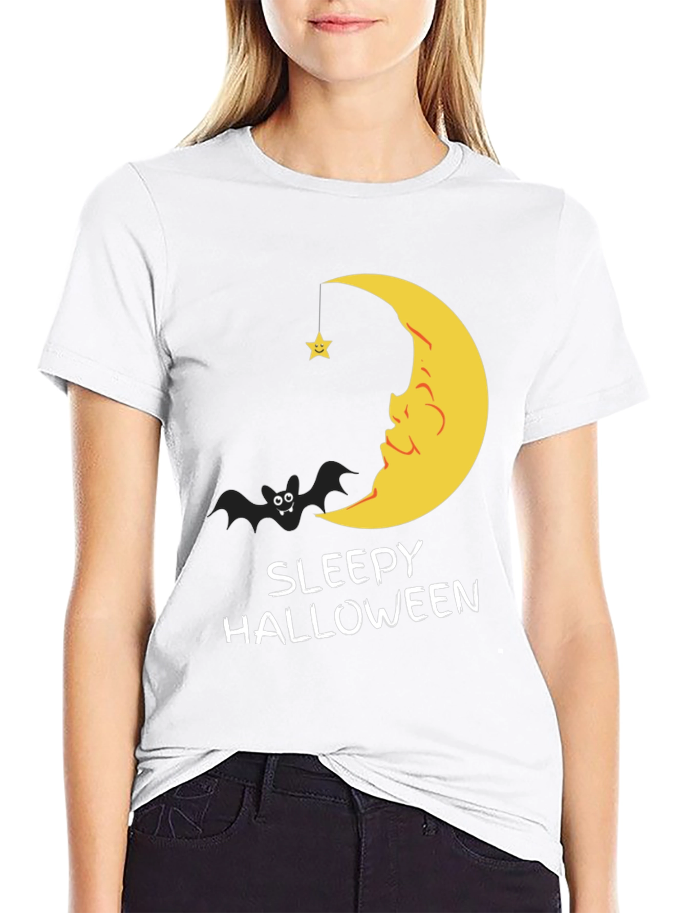 Sleepy Halloween Graphic T-Shirt
