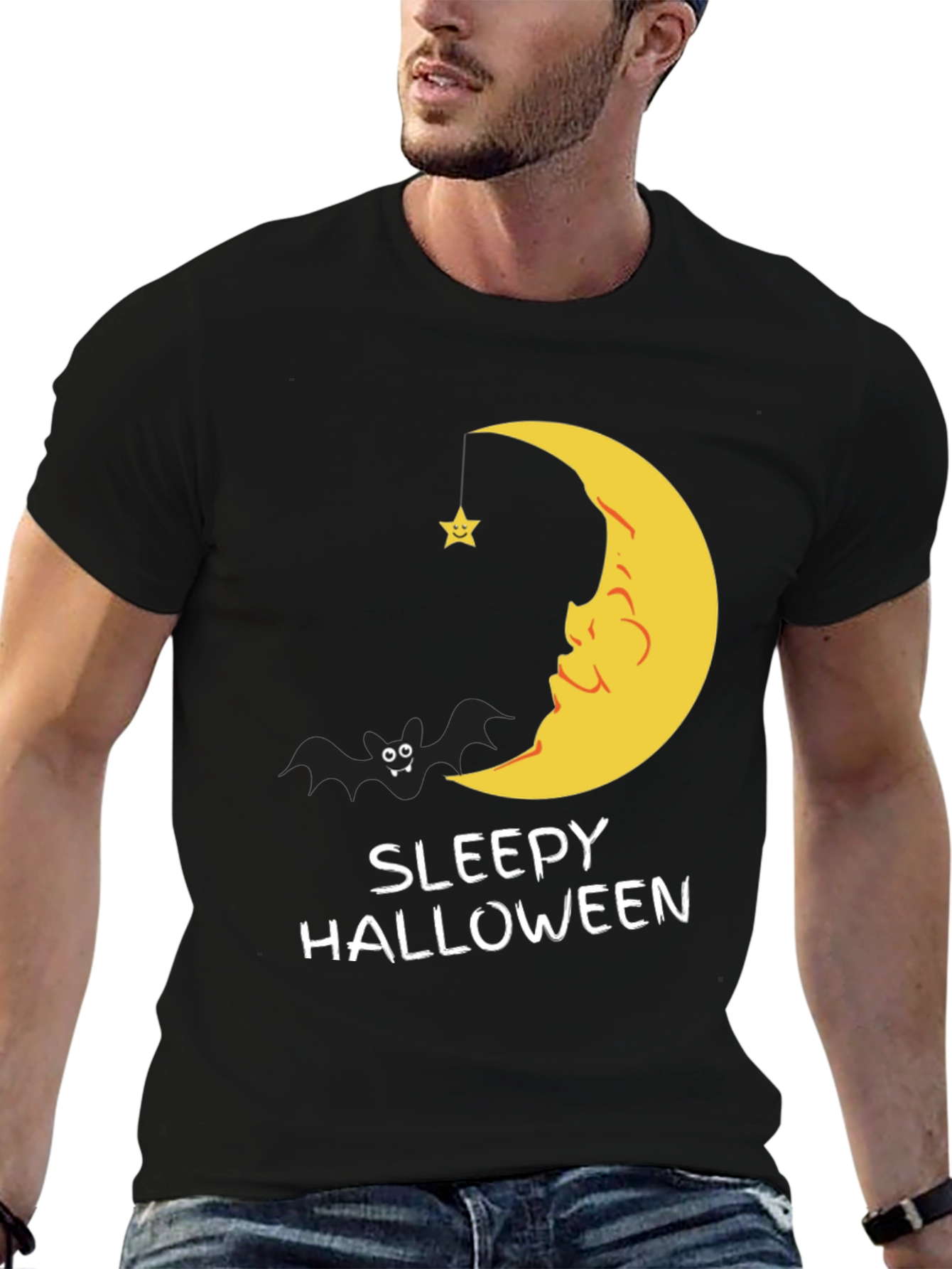 Sleepy Halloween Graphic T-Shirt