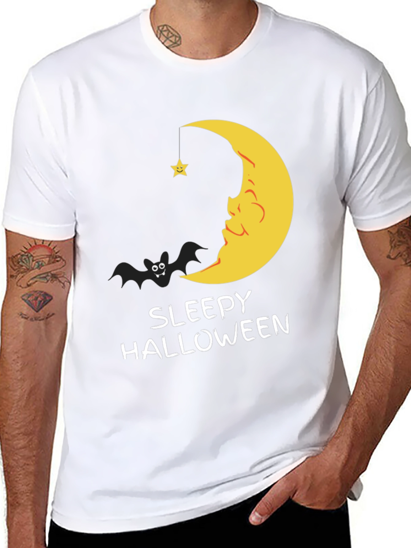 Sleepy Halloween Graphic T-Shirt