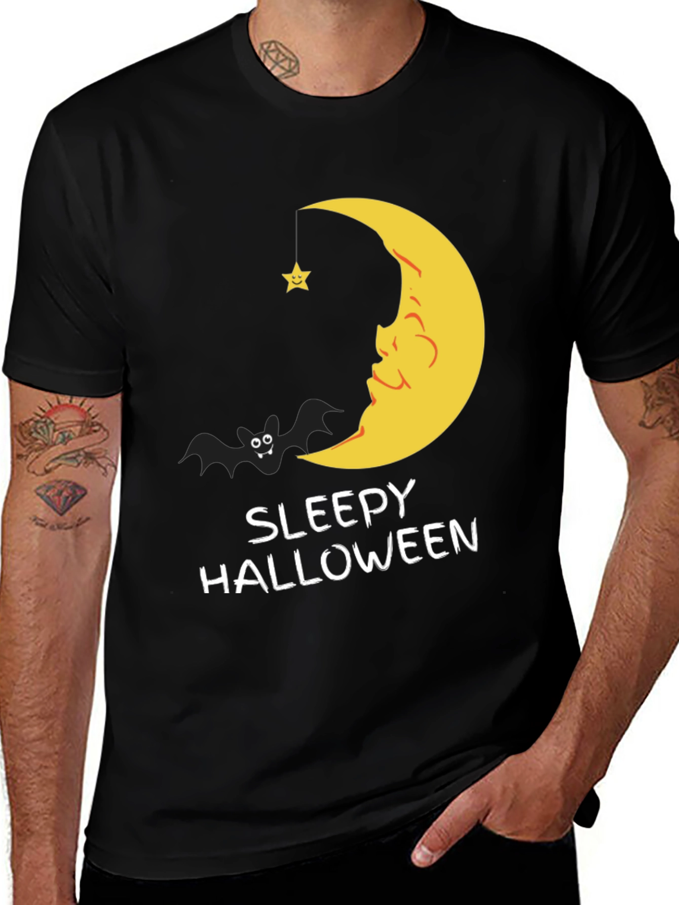 Sleepy Halloween Graphic T-Shirt