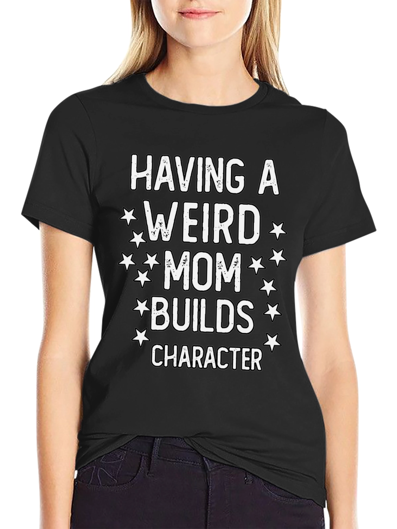 Weird Mom Builds Character Graphic Tee