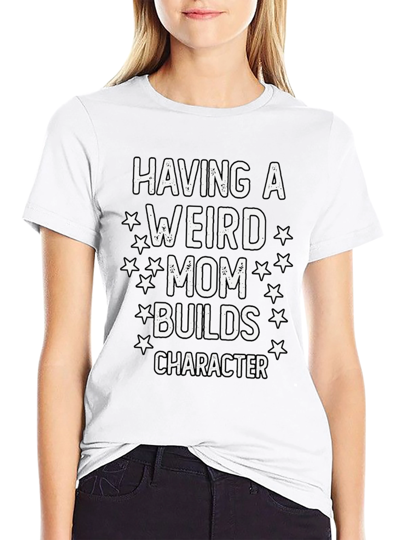 Weird Mom Builds Character Graphic Tee