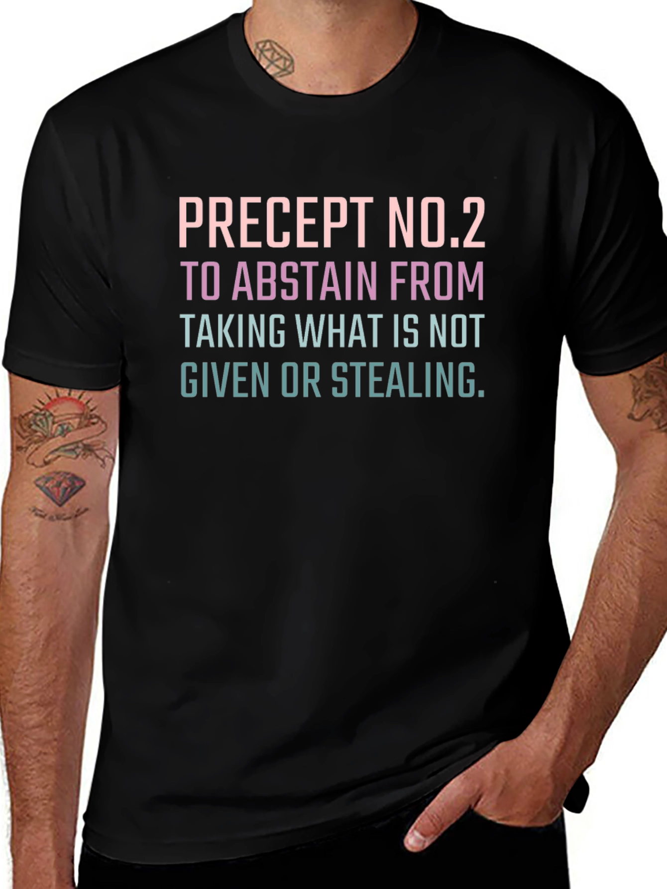 Precept NO.2 T-Shirt - Abstain From Stealing Tee