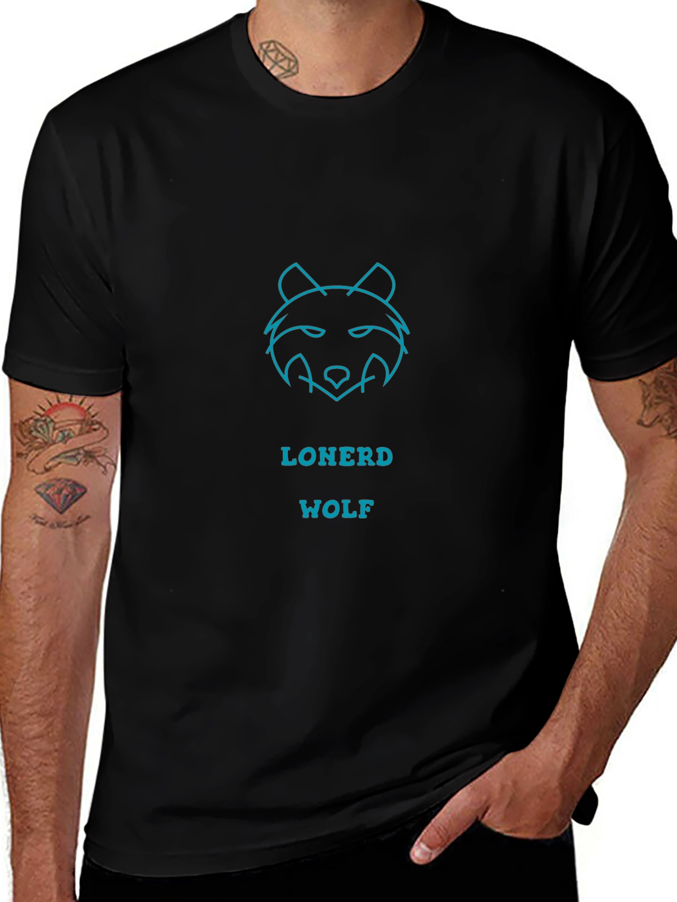 Loner Wolf Graphic Tee - Edgy Casual Style