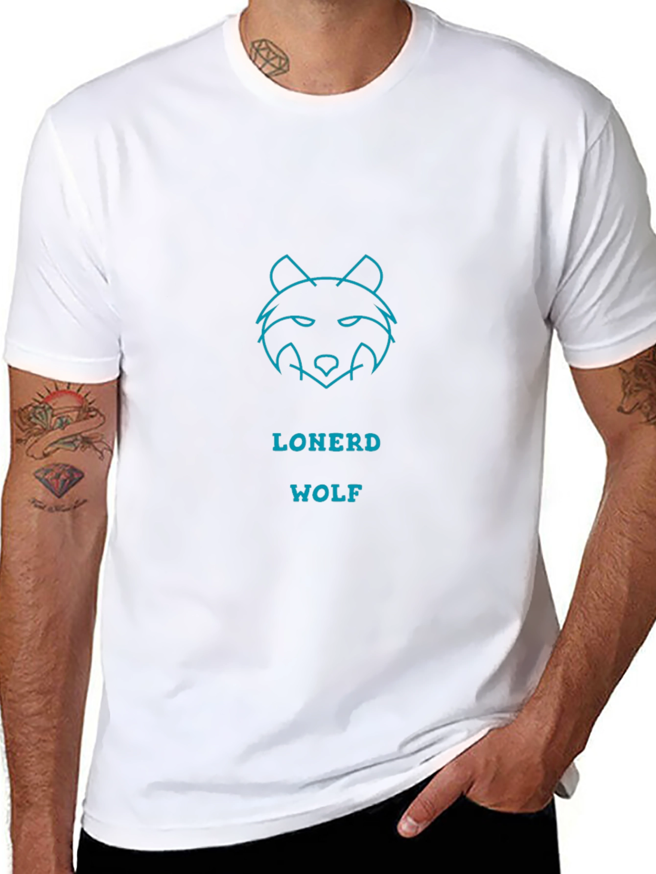 Loner Wolf Graphic Tee - Edgy Casual Style