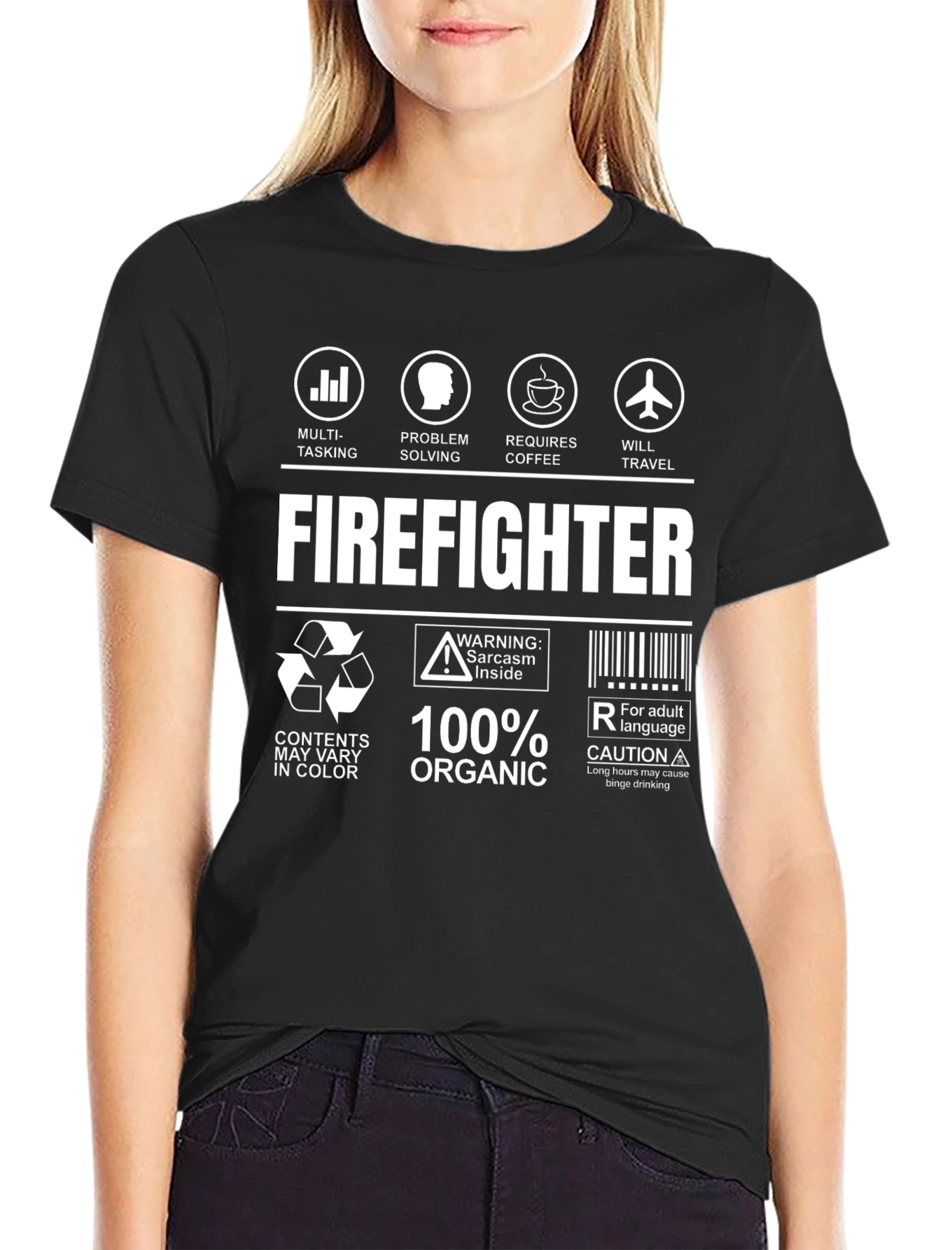 Firefighter T-Shirt: Multi-Tasking Coffee Travel