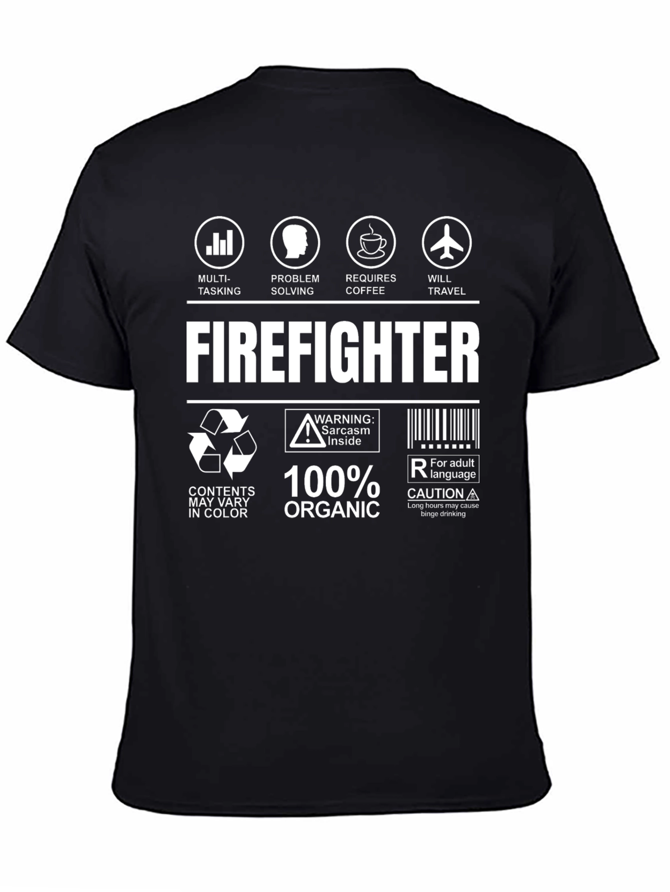 Firefighter T-Shirt: Multi-Tasking Coffee Travel
