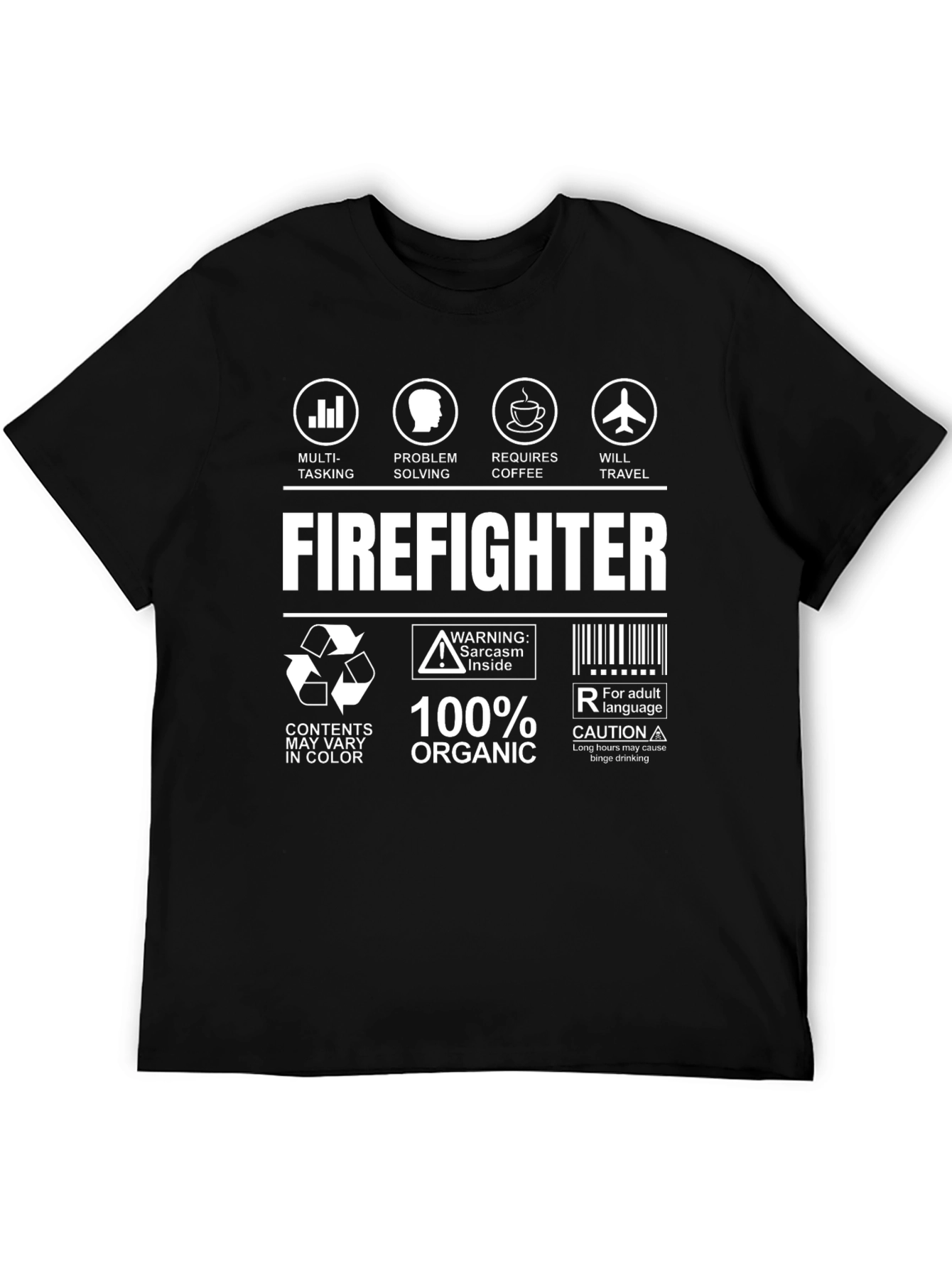 Firefighter T-Shirt: Multi-Tasking Coffee Travel
