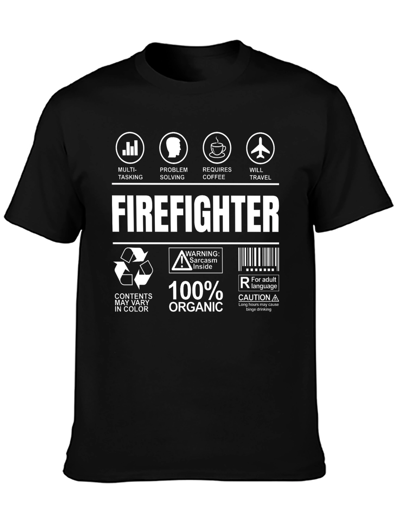 Firefighter T-Shirt: Multi-Tasking Coffee Travel