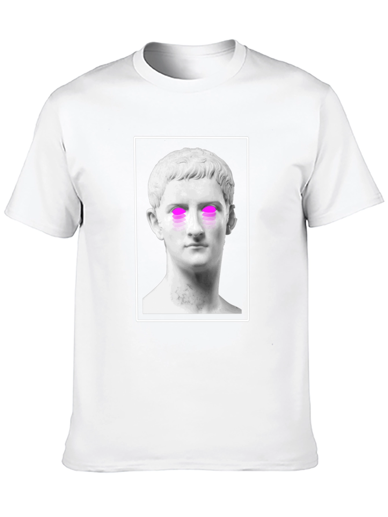 Surreal Roman Bust Graphic Tee - Mens Black T-Shirt
