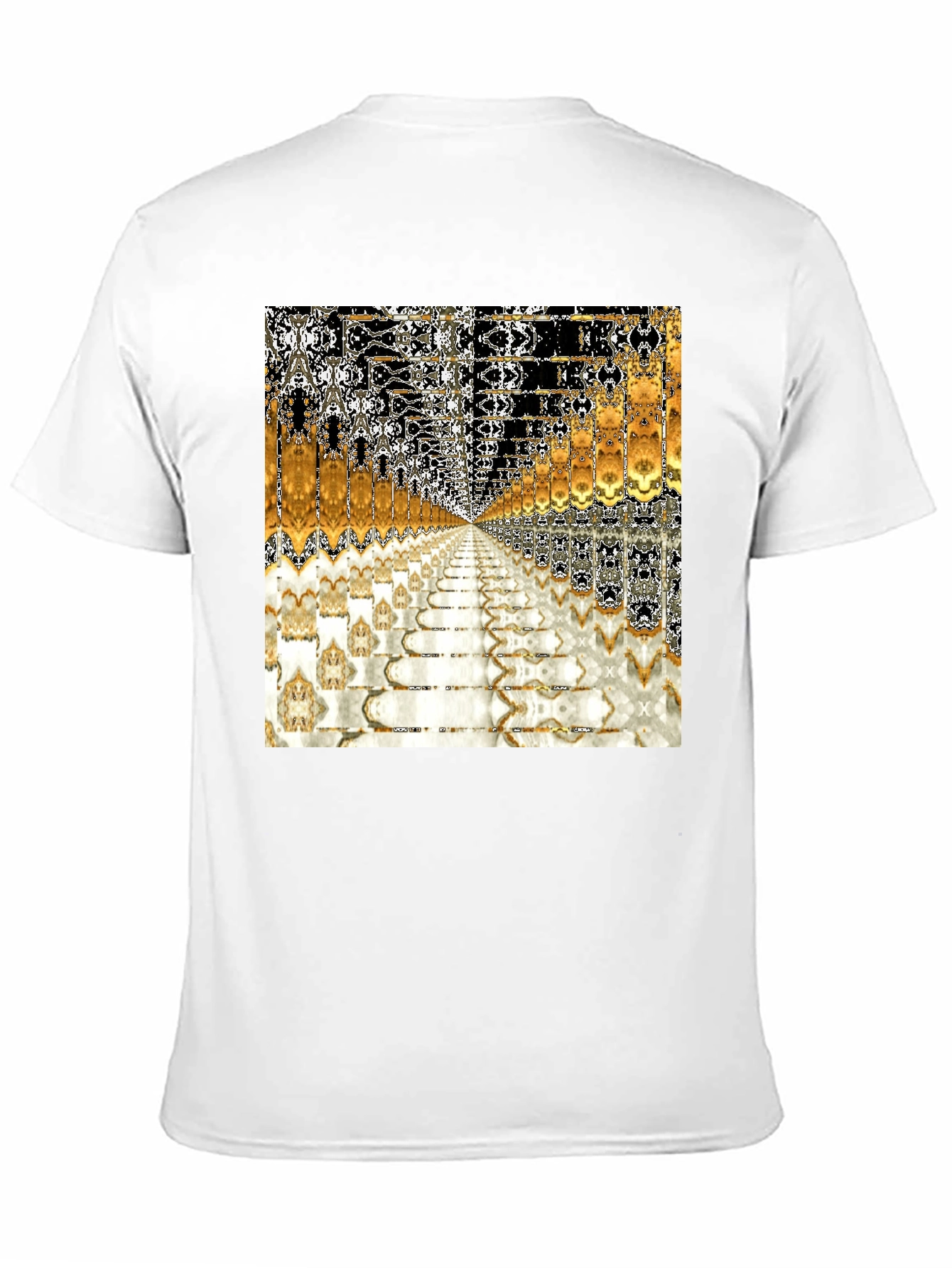 Abstract Art Printed Black T-Shirt