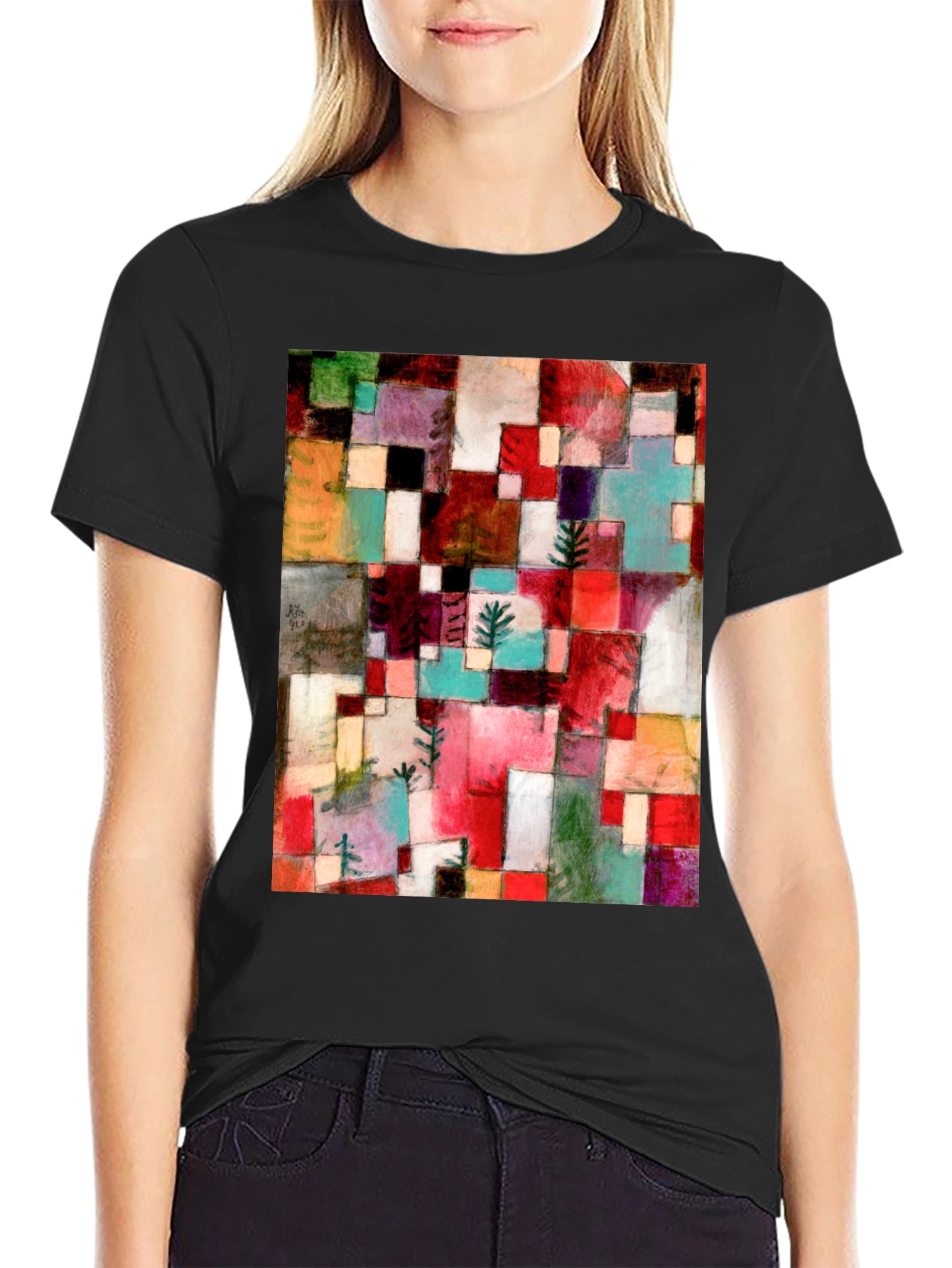 Abstract Art T-Shirt: Geometric Design
