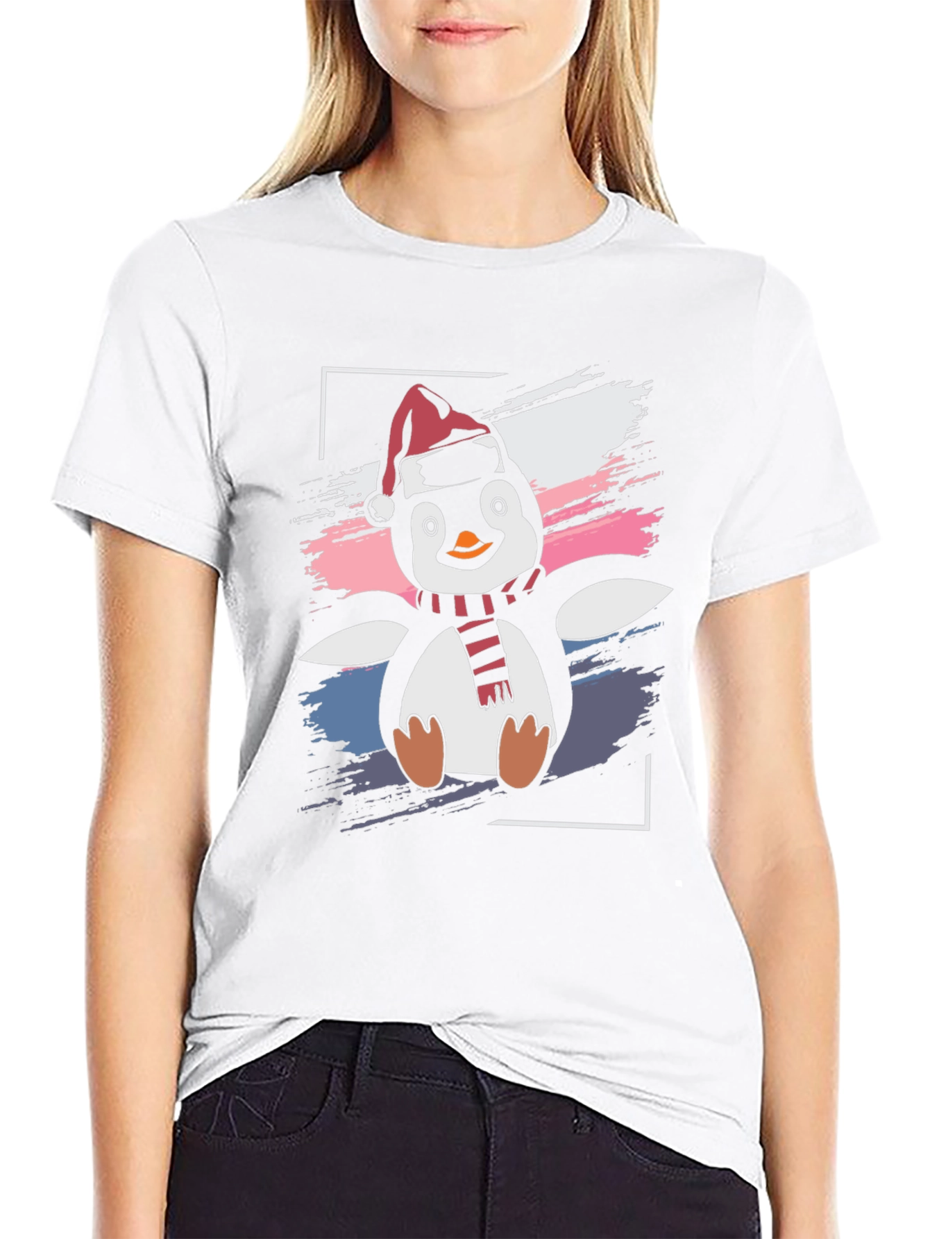 Penguin Christmas T-Shirt - Holiday Festive Apparel