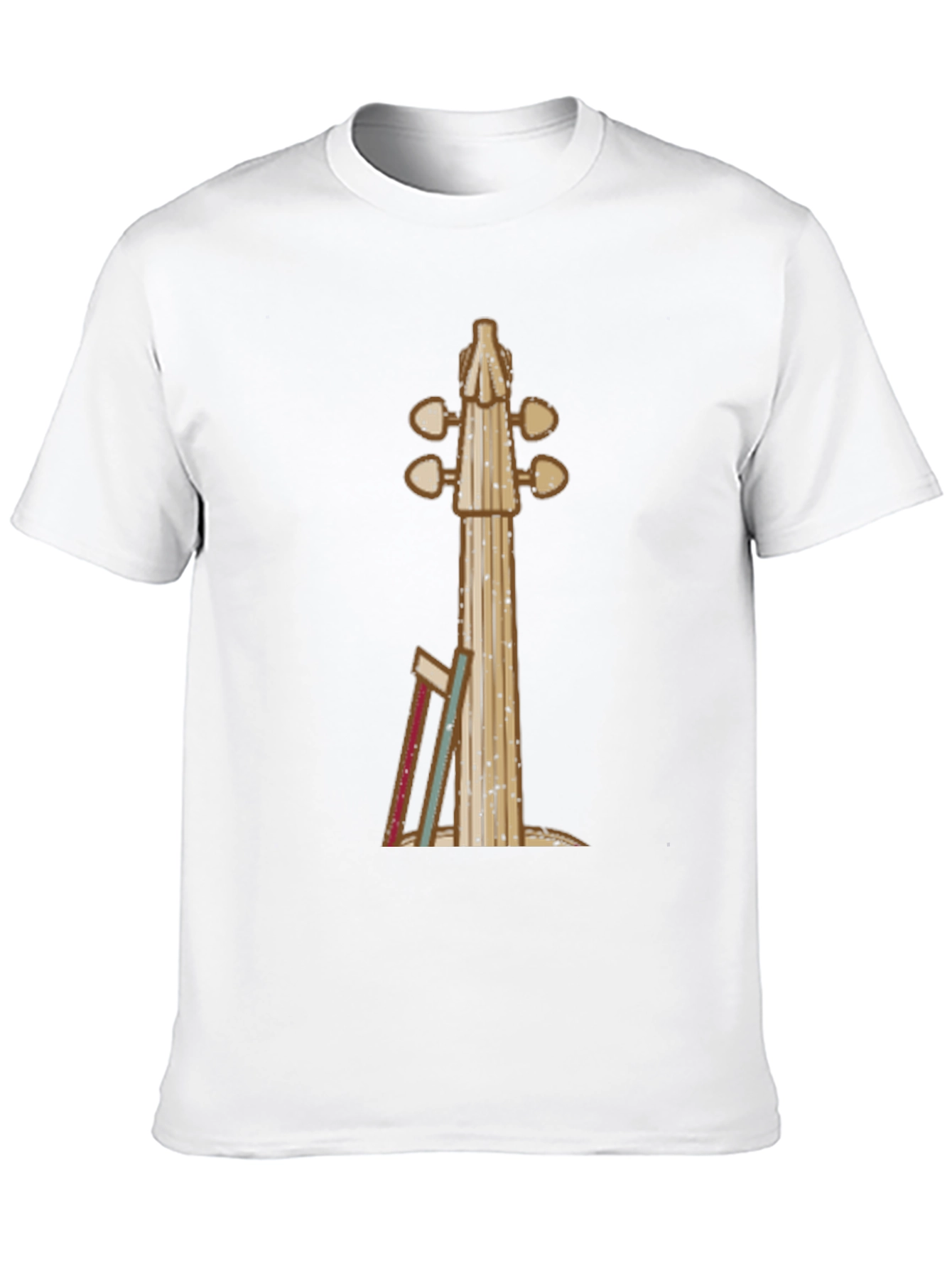 Violin Neck Graphic Tee