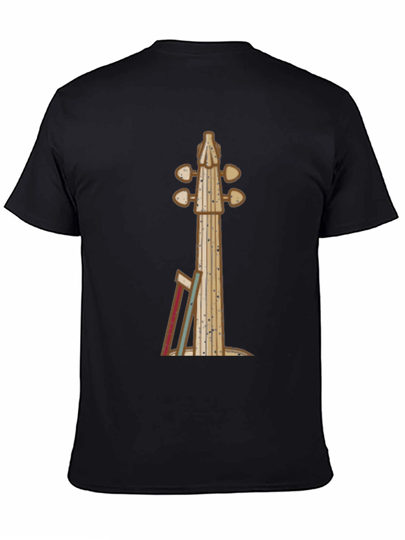 Violin Neck Graphic Tee